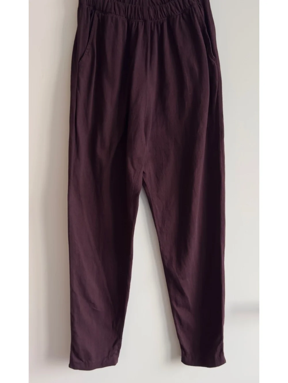 Cut Loose San Francisco Eggplant Pull On Tapered Pants Elastic Waist S USA